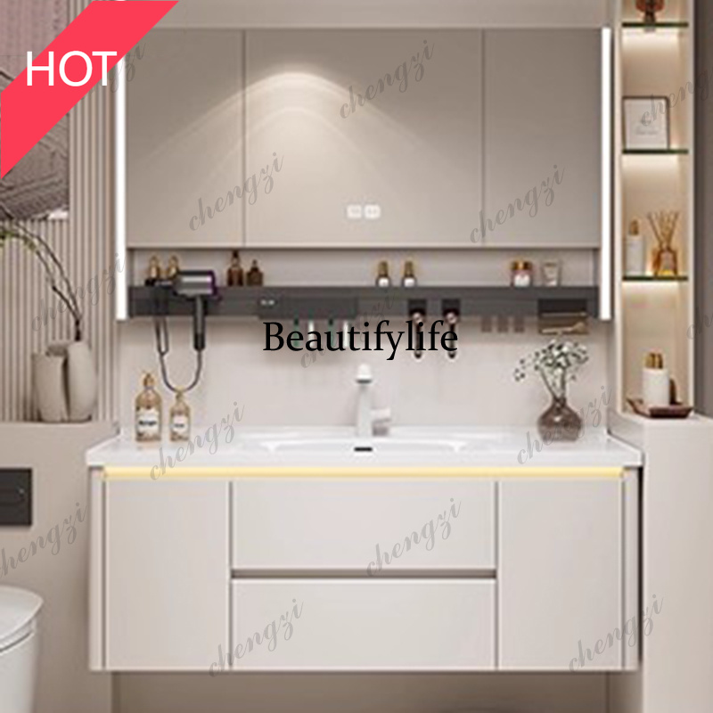 Home Bathroom Vanity Combo - M07 ตู้เก็บของ ตู้เก็บของ กระจก ห้องน้ำ ฉากกั้น