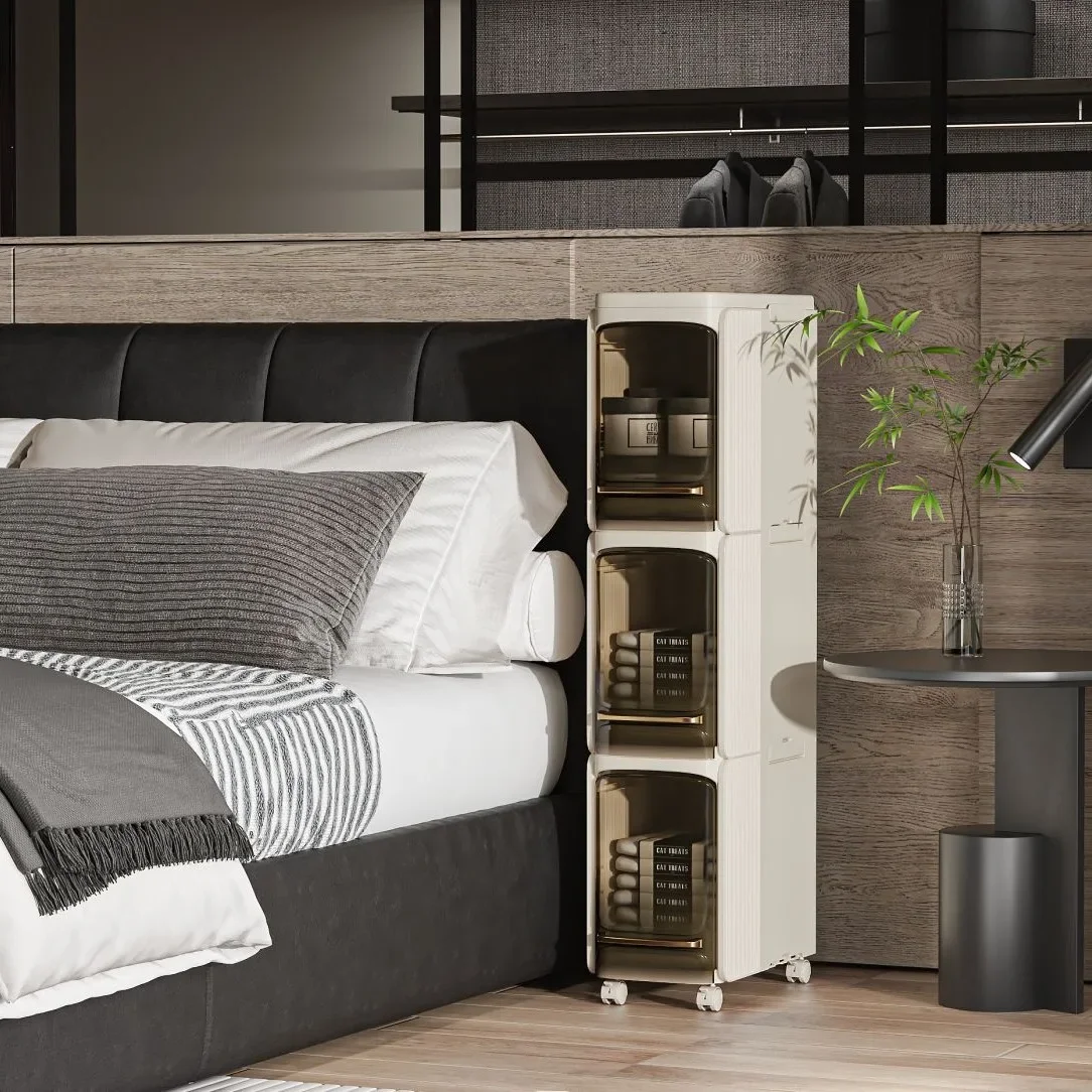 Home Essentials Bathroom Cabinet - ตู้เก็บของพับได้สำหรับห้องน้ำ - ชั้นวางของกันน้ำกันฝุ่น อุปกรณ์จัดระเบียบห้องครัว ห้องน้ำ และบ้าน