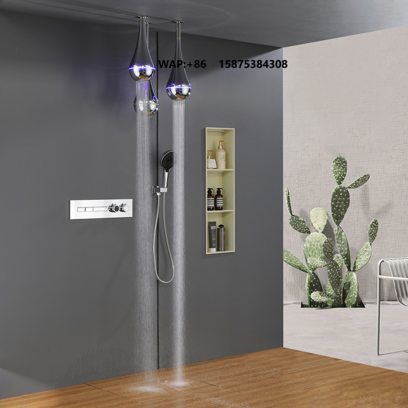 Home Bathroom Shower - ฝักบัวอาบน้ำติดผนังแบบ LED รุ่นใหม่ปี 2026 พร้อมระบบควบคุมอัจฉริยะ ดีไซน์หรูหรา