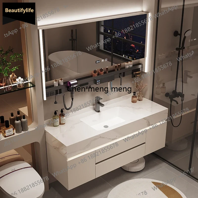 Home Bathroom Vanity Combo - B567 ตู้เก็บของในห้องน้ำ ตู้เก็บของ กระจก ชั้นวางของติดผนัง อุปกรณ์เสริม