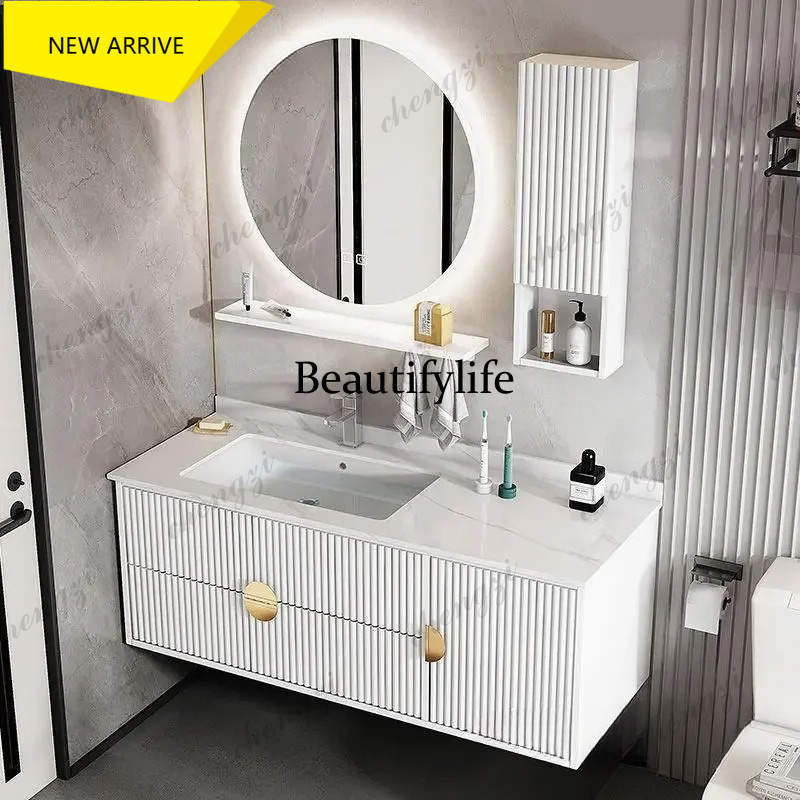 Home Bathroom Vanity Combo - M178 ตู้ห้องน้ำขนาดกะทัดรัดพร้อมอ่างล้างหน้าเซรามิกแบบรวม ชุดเก็บของในตัว ห้องนอน เฟอร์นิเจอร์ตกแต่งบ้าน