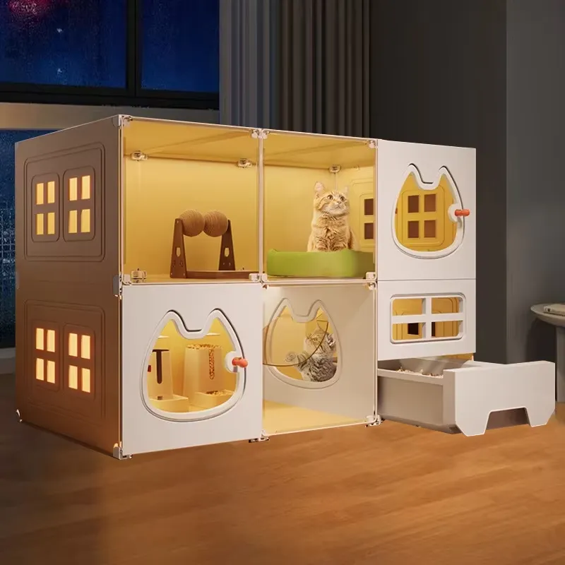 Home One Bathroom Accessories - บ้านแมวพลาสติกพร้อมห้องน้ำในตัว รุ่นขายดี มีสินค้าในสต็อก ใช้ในบ้าน เหมาะสำหรับแมวน่ารัก