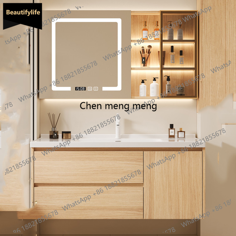 Home Bathroom Vanity Combo - B567 ที่เก็บของ ตู้ห้องน้ำ ชั้นวางของ ห้องน้ำ ตู้โชว์