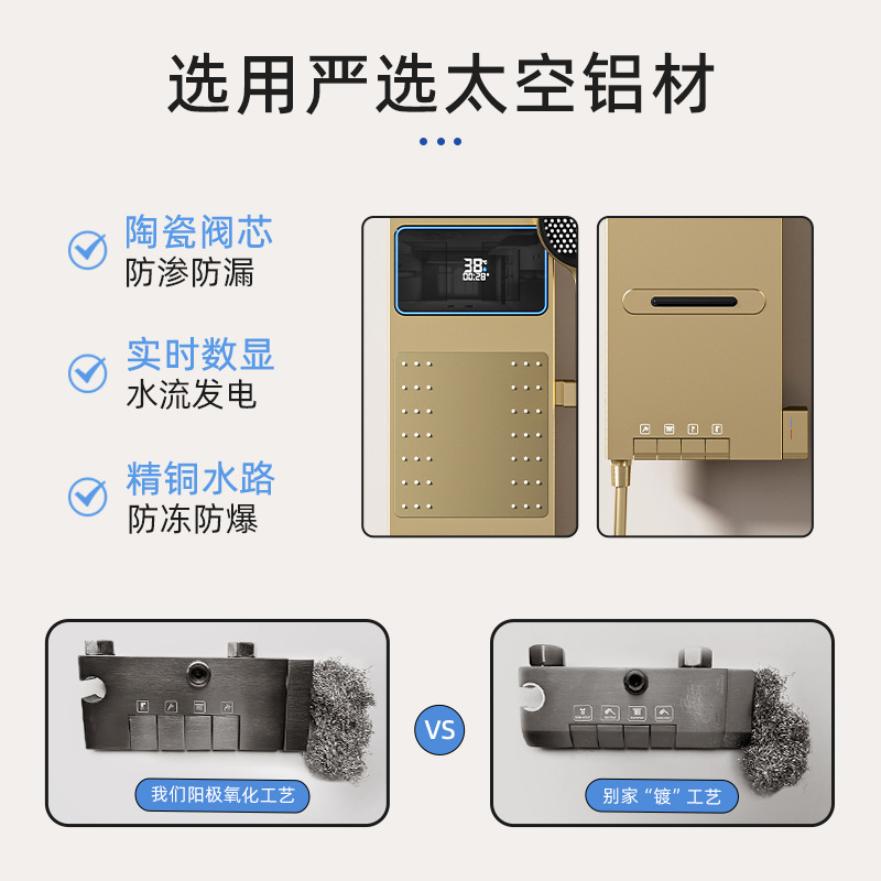 หน้าจอแสดงผลดิจิตอลอัจฉริยะสีเ - Home Bathroom Shower บทวิจารณ์และราคา