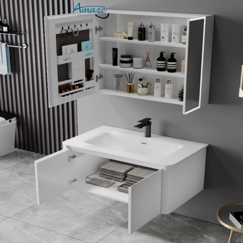 ตู้ห้องน้ำ AMAZE เฟอร์นิเจอร์ห - Home Bathroom Vanity Combo บทวิจารณ์และราคา