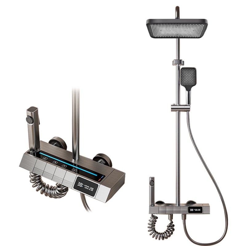 ชุดฝักบัวเปียโนดิจิตอลอุณหภูมิ - Home Bathroom Shower บทวิจารณ์และราคา