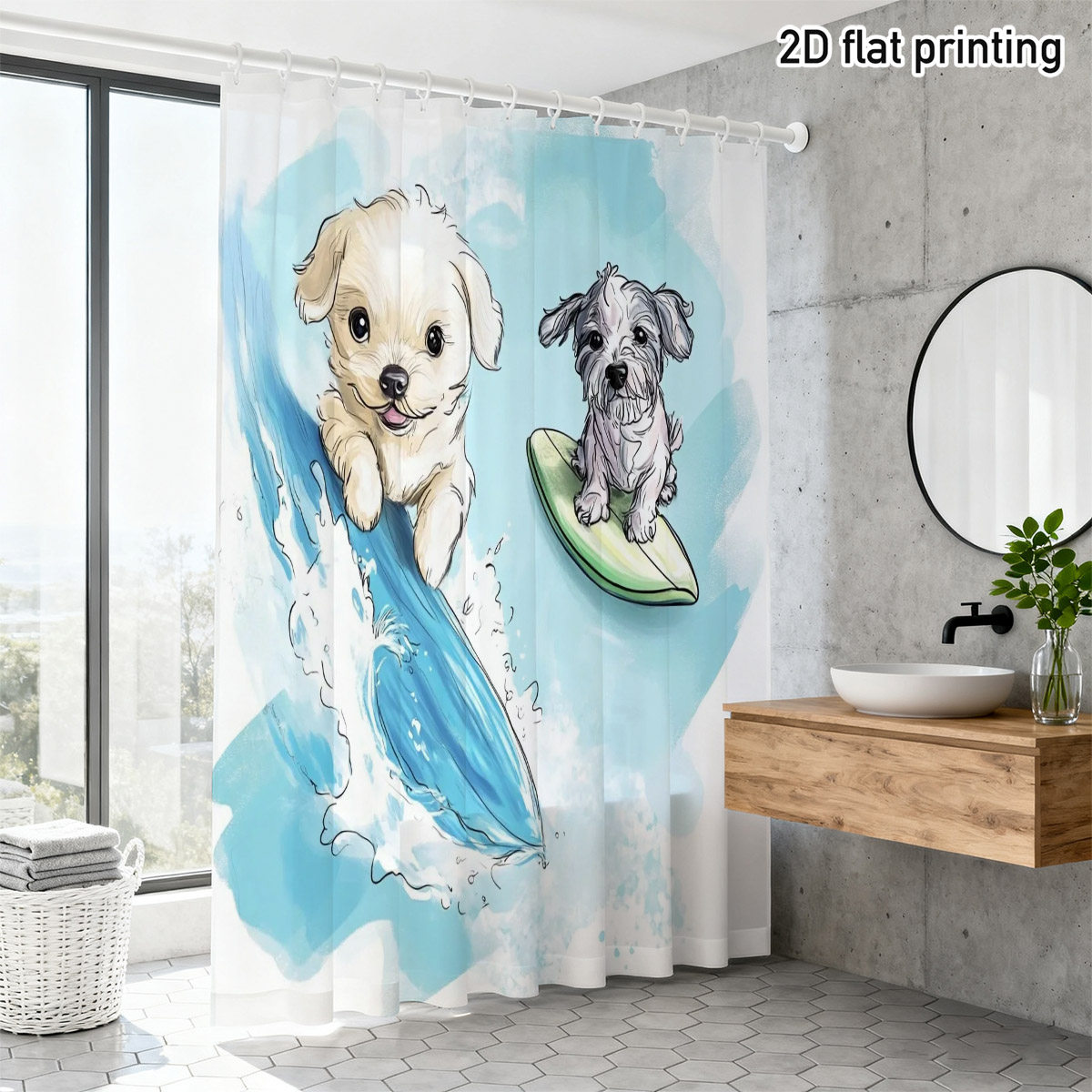 ม่านอาบน้ำลายสุนัขแสนน่ารัก ขอ - Adorable Home Bathroom Ideas บทวิจารณ์และราคา