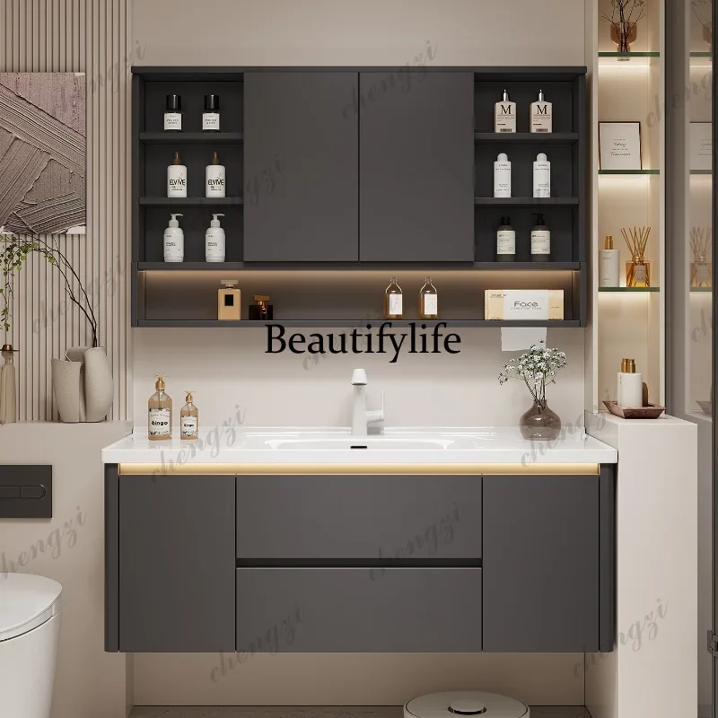 M07 ตู้เก็บของ ตู้เก็บของ กระจ - Home Bathroom Vanity Combo บทวิจารณ์และราคา