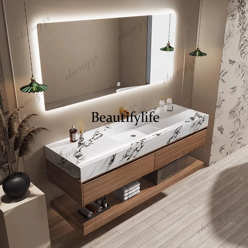 M02 ตู้ห้องน้ำไม้ ตู้เก็บของใน - Home Bathroom Vanity Combo บทวิจารณ์และราคา