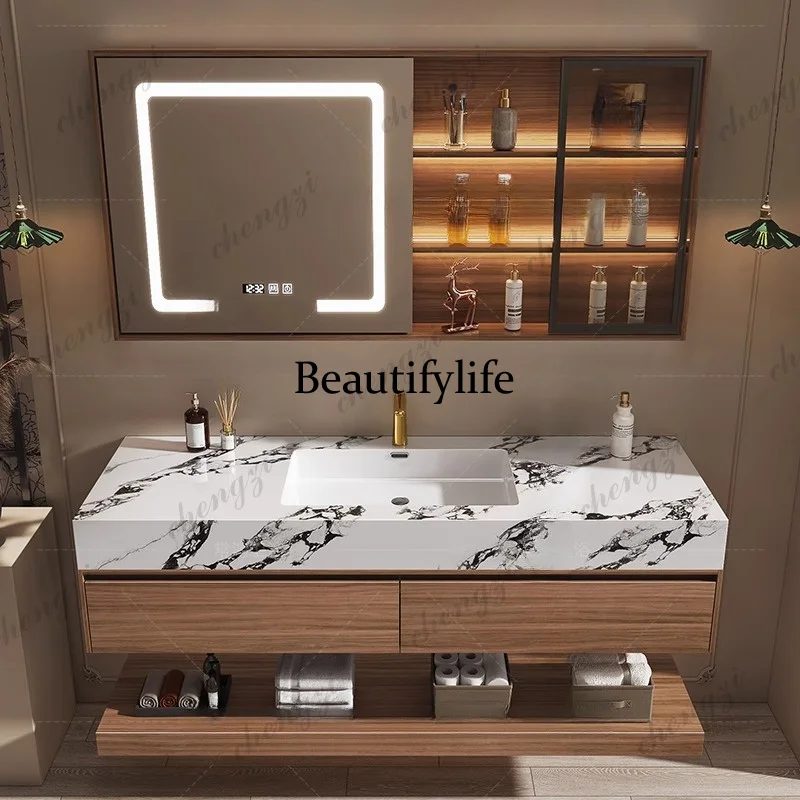 M02 ตู้ห้องน้ำไม้ ตู้เก็บของใน - Home Bathroom Vanity Combo บทวิจารณ์และราคา