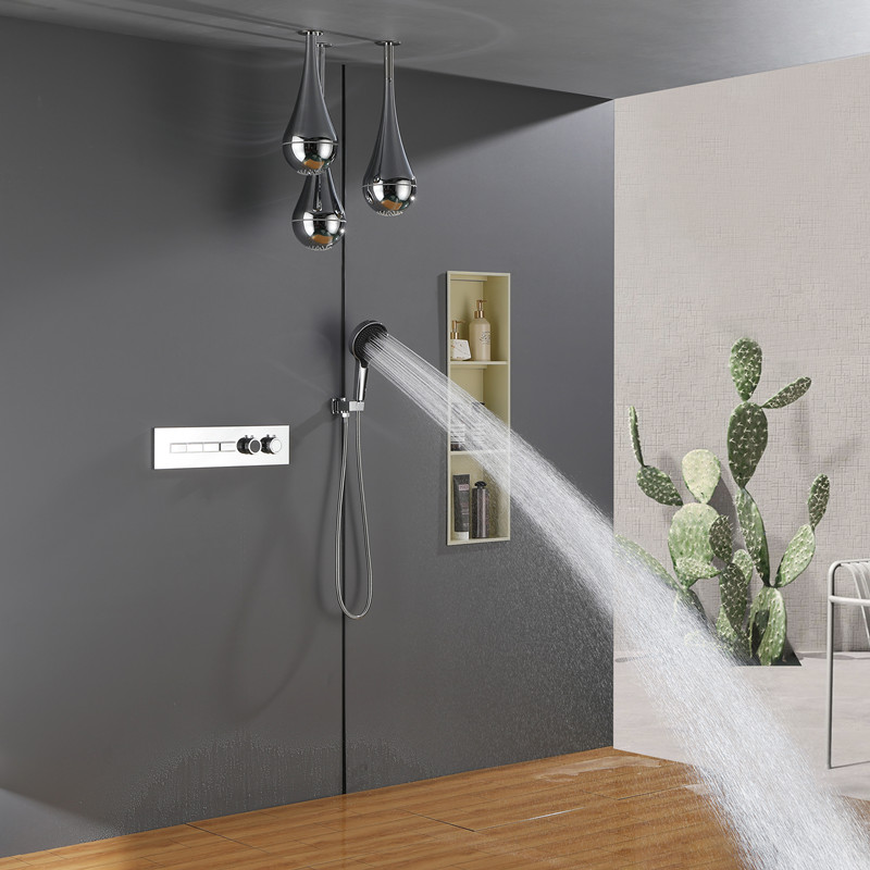 ฝักบัวอาบน้ำติดผนังแบบ LED รุ่ - Home Bathroom Shower บทวิจารณ์และราคา