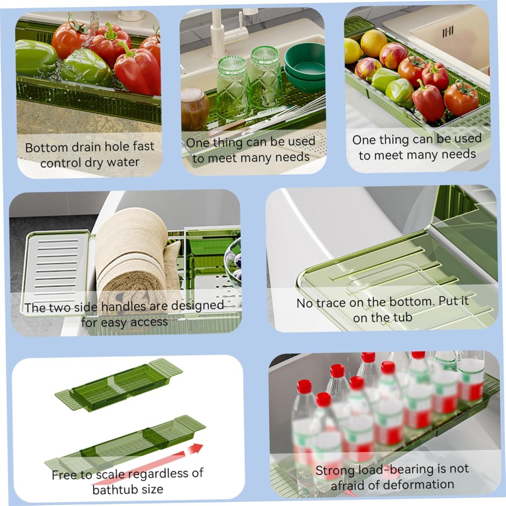 ใหม่ปรับอ่างอาบน้ําแคดดี้ถาดมั - Bath Caddy Tray บทวิจารณ์และราคา