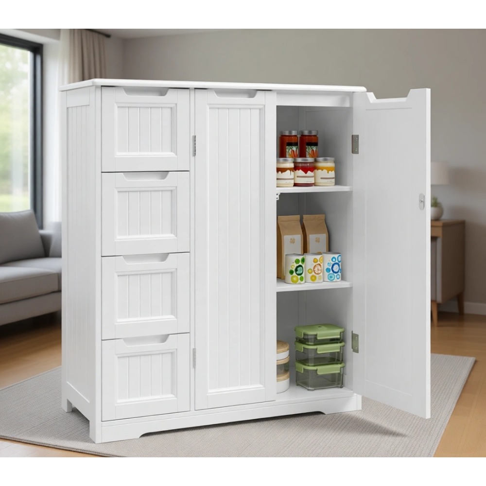 ตู้เก็บของในห้องน้ำพร้อมลิ้นชั - Home Essentials Bathroom Cabinet บทวิจารณ์และราคา