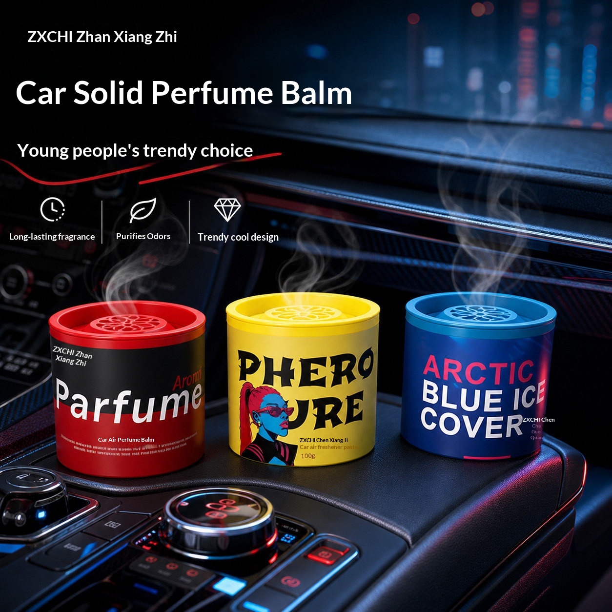 XMSJ น้ำหอมรถยนต์หรูหราสไตล์พั - Home Bathroom Freshener บทวิจารณ์และราคา