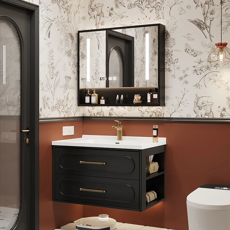 ตู้ห้องน้ำหรูหราสไตล์ฝรั่งเศส  - Home Bathroom Vanity Combo บทวิจารณ์และราคา