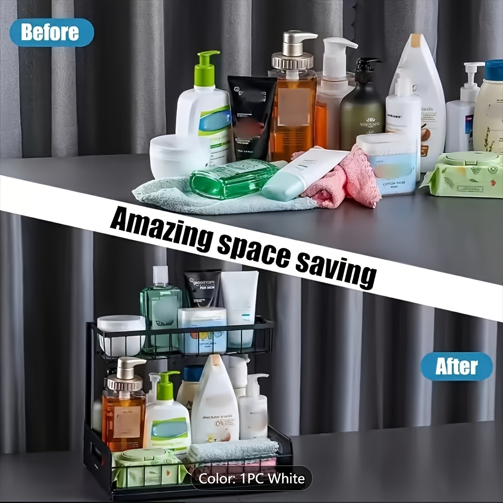 ชุดชั้นวางของใต้ซิงค์ในครัว -  - Home Essentials Bathroom Cabinet บทวิจารณ์และราคา