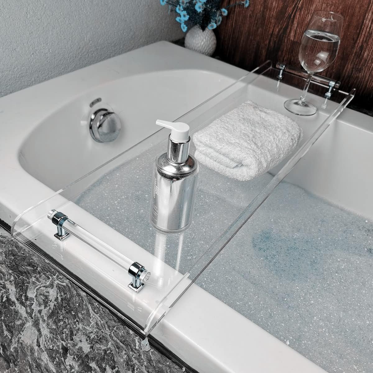 ถาดวางของในอ่างอาบน้ำอะคริลิกใ - Bath Caddy Tray บทวิจารณ์และราคา