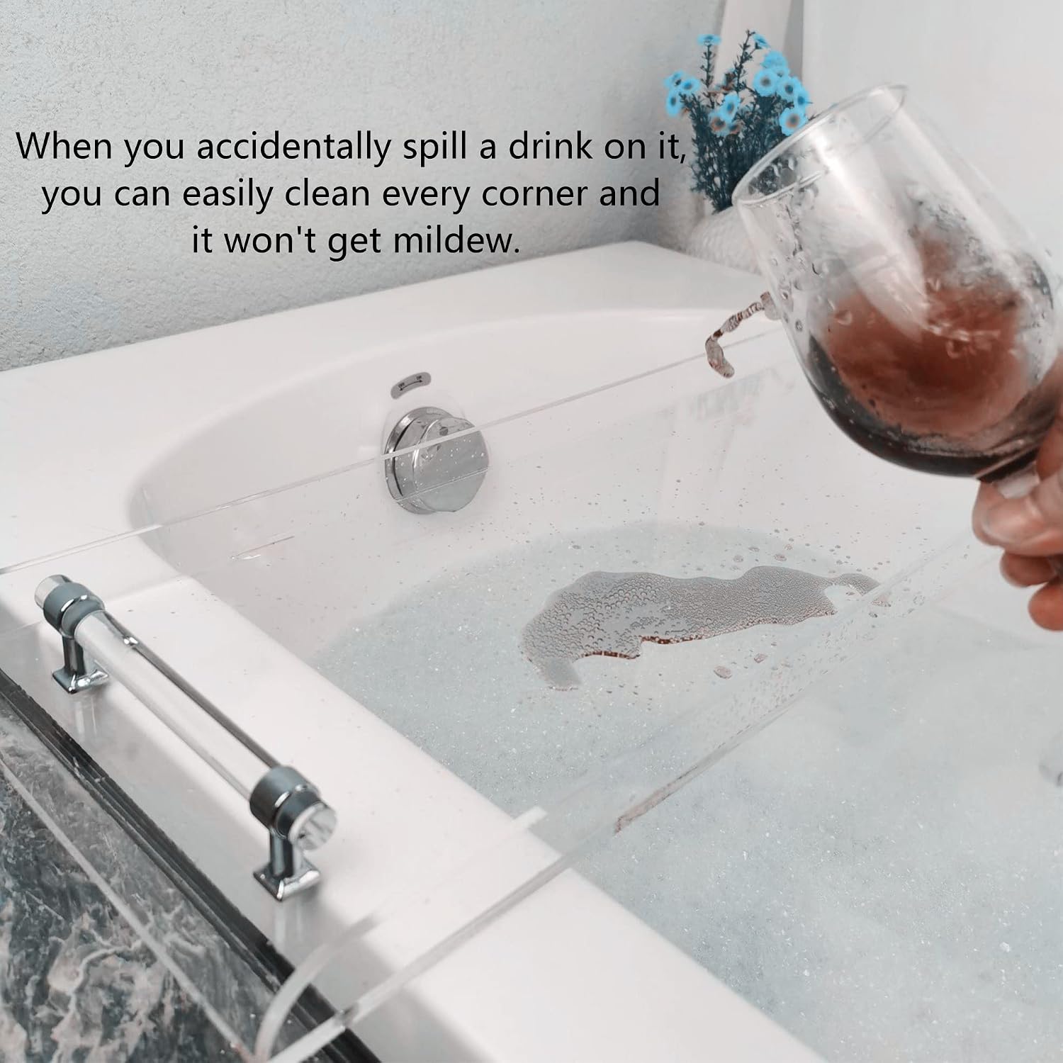 ถาดวางของในอ่างอาบน้ำอะคริลิกใ - Bath Caddy Tray บทวิจารณ์และราคา