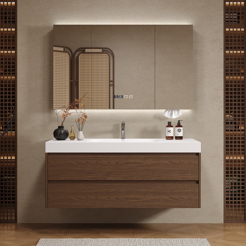 ตู้ห้องน้ำแบบไม้ ตู้เก็บของแบบ - Home Bathroom Vanity Combo บทวิจารณ์และราคา
