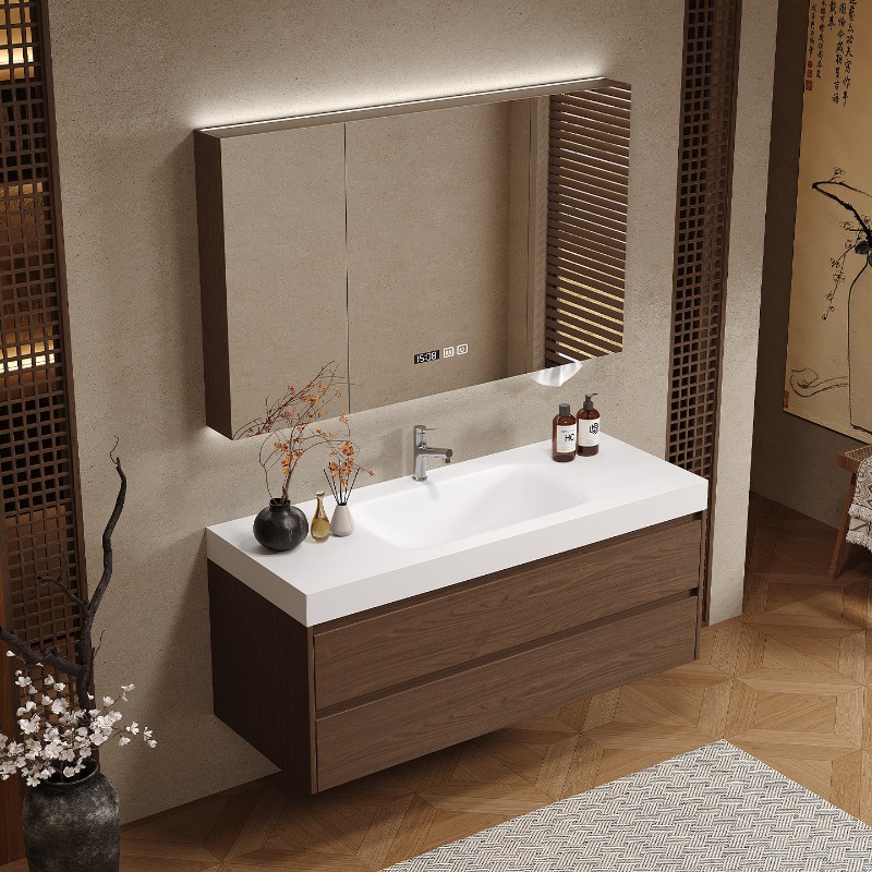 ตู้ห้องน้ำแบบไม้ ตู้เก็บของแบบ - Home Bathroom Vanity Combo บทวิจารณ์และราคา