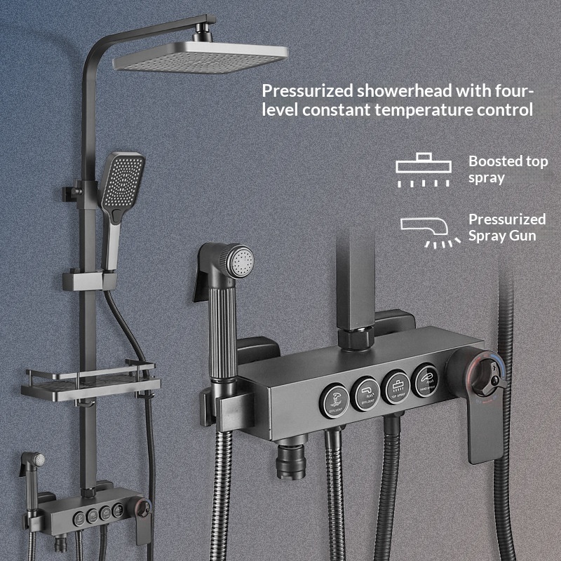 ชุดฝักบัวสแตนเลส ป้องกันตะกรัน - Home Bathroom Shower บทวิจารณ์และราคา