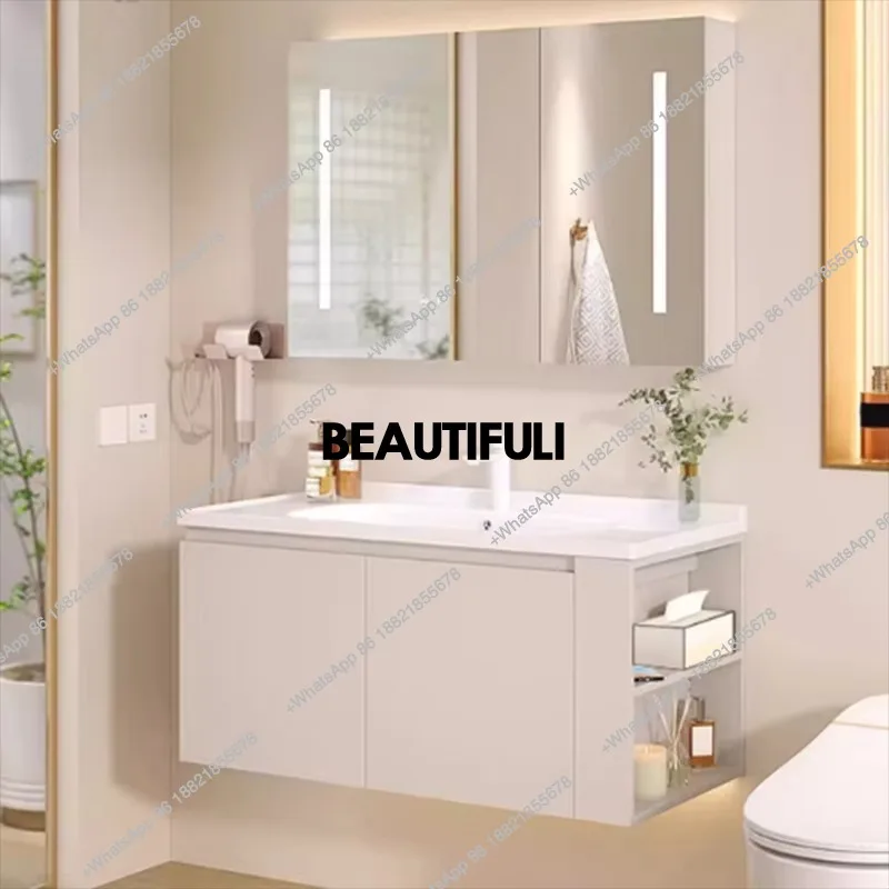 ตู้กระจกห้องน้ำ ตู้เก็บของในห้ - Home Bathroom Vanity Combo บทวิจารณ์และราคา