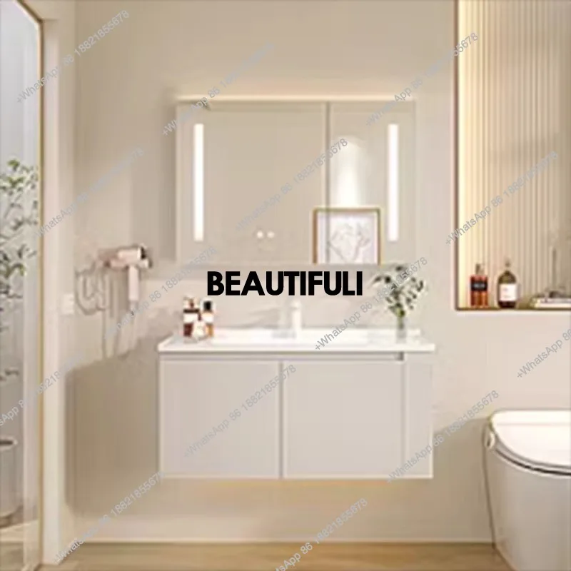 ตู้กระจกห้องน้ำ ตู้เก็บของในห้ - Home Bathroom Vanity Combo บทวิจารณ์และราคา