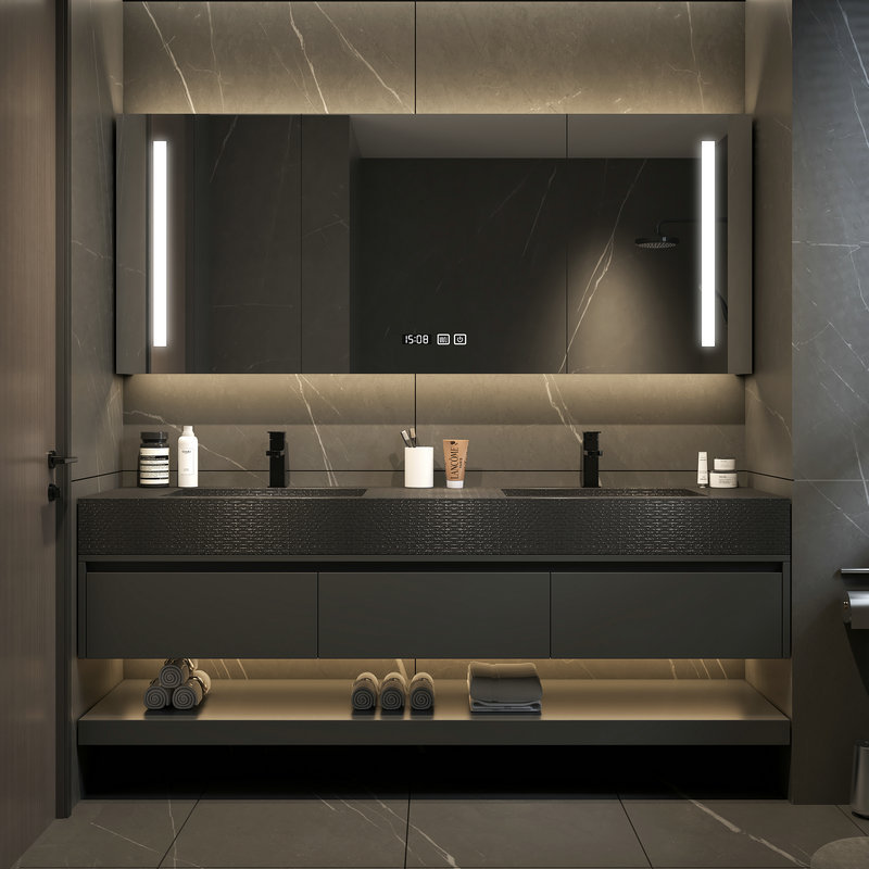 เฟอร์นิเจอร์เก็บของในห้องน้ำสำ - Home Bathroom Vanity Combo บทวิจารณ์และราคา