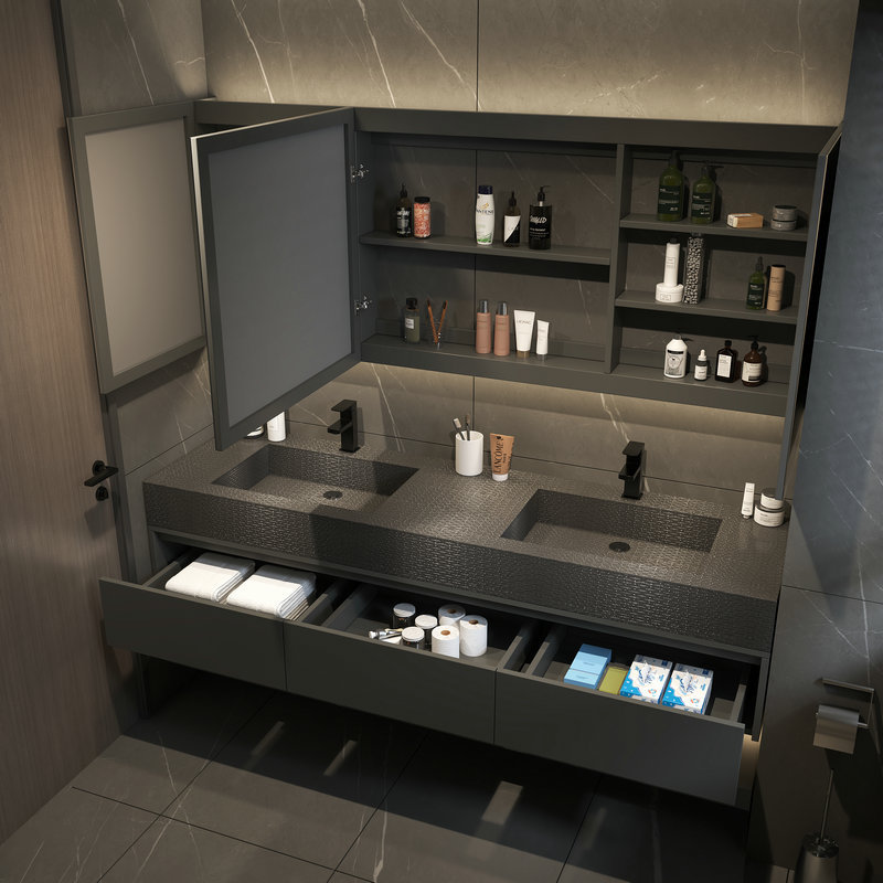 เฟอร์นิเจอร์เก็บของในห้องน้ำสำ - Home Bathroom Vanity Combo บทวิจารณ์และราคา