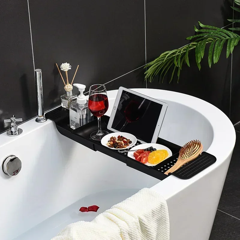 ชั้นวางอุปกรณ์ในห้องน้ำแบบพกพา - Bath Caddy Tray บทวิจารณ์และราคา