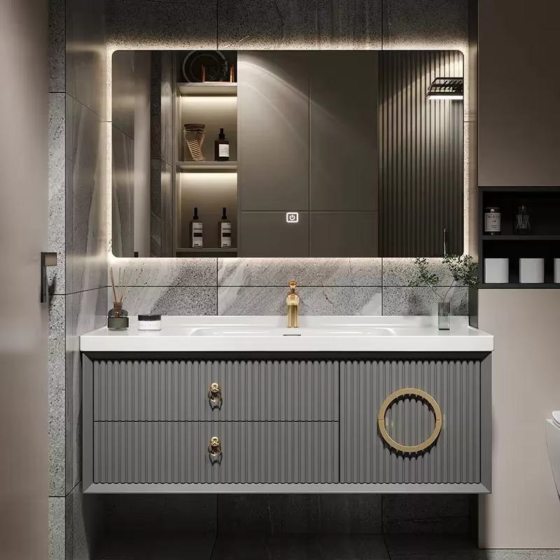 ตู้เก็บของในห้องน้ำแบบบางสไตล์ - Home Bathroom Vanity Combo บทวิจารณ์และราคา