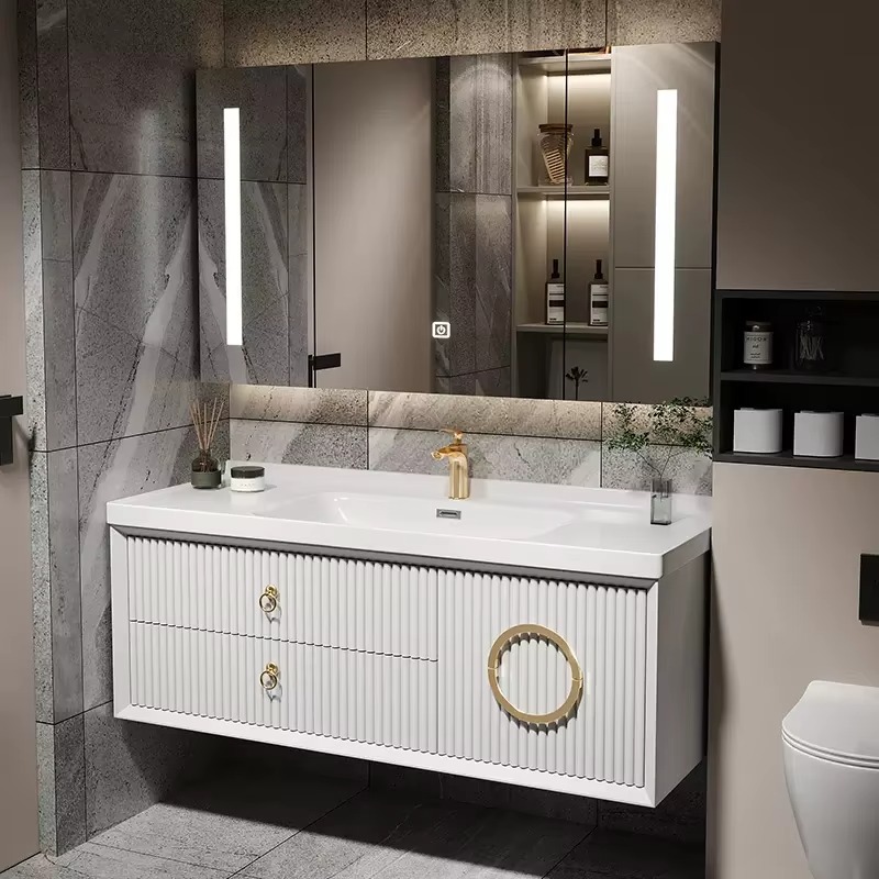 ตู้เก็บของในห้องน้ำแบบบางสไตล์ - Home Bathroom Vanity Combo บทวิจารณ์และราคา