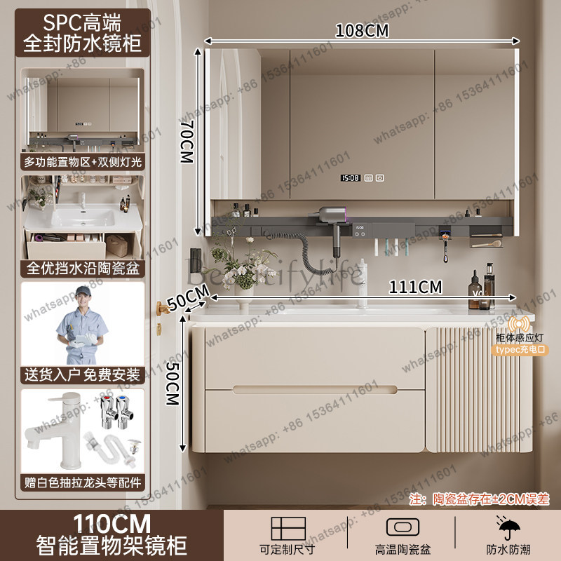LJYLuxury ตู้เก็บของในห้องน้ำส - Home Bathroom Vanity Combo บทวิจารณ์และราคา