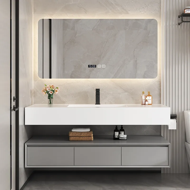 ตู้ล้างหน้าแบบสองอ่างพร้อมท็อป - Home Bathroom Vanity Combo บทวิจารณ์และราคา