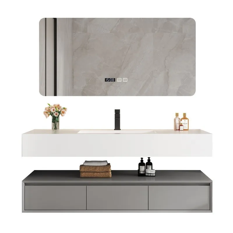 ตู้ล้างหน้าแบบสองอ่างพร้อมท็อป - Home Bathroom Vanity Combo บทวิจารณ์และราคา