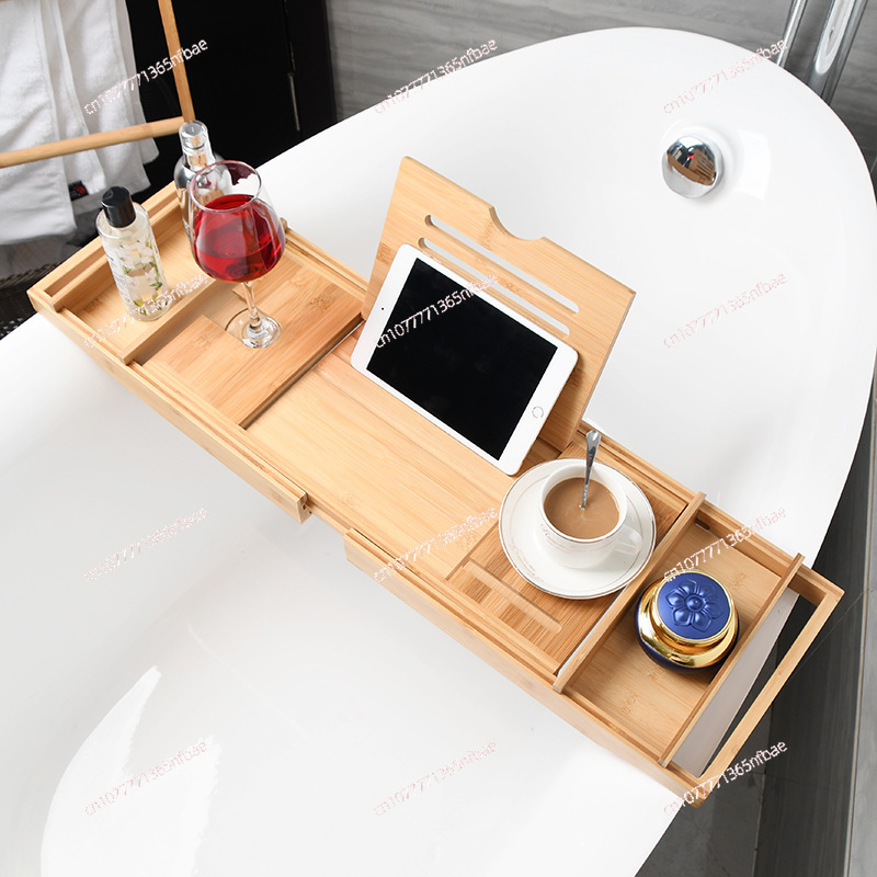 ถาดวางของในอ่างอาบน้ำสีน้ำตาลส - Bath Caddy Tray บทวิจารณ์และราคา