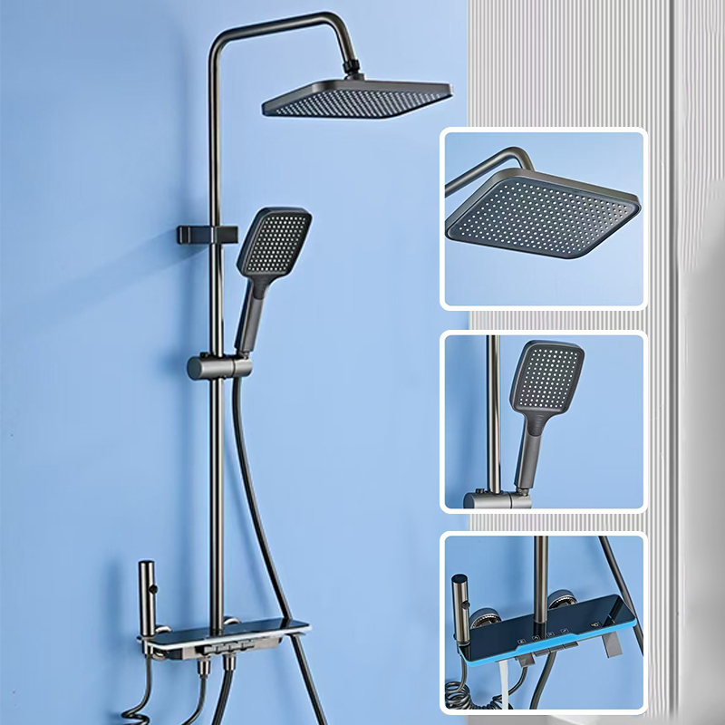 ชุดฝักบัวทองแดงแท้สำหรับใช้ในบ - Home Bathroom Shower บทวิจารณ์และราคา